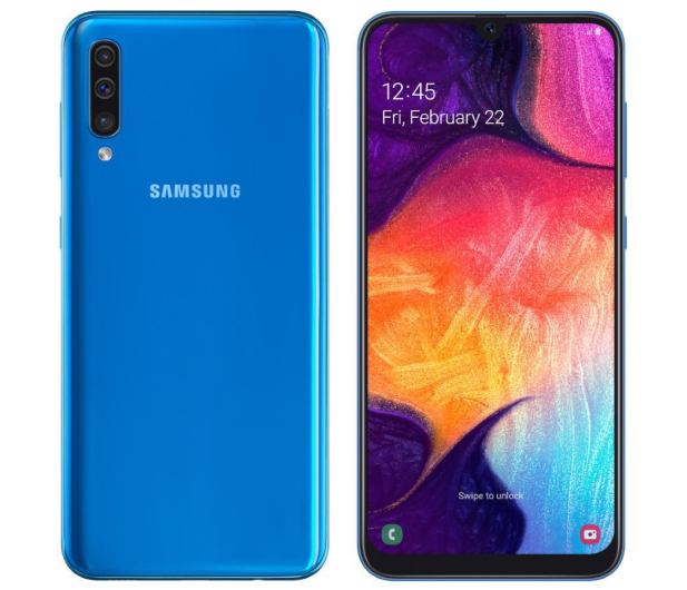 SAMSUNG Galaxy A50 Niebieski (A505F) - 485359 - zdjęcie